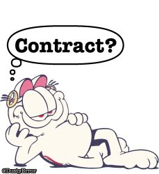  contract domestic_cat dustyerror felid feline felis garfield_(series) garfield_the_cat hi_res humor kyuubee mahou_shoujo_madoka_magica mammal nonbinary_(lore) puella_magi text what 