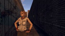  3d blonde_hair clothed hazel_eyes heather_mason silent_hill standing 