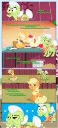  absurd_res accessory annoyed applejack_(mlp) black_border border bright_mac_(mlp) closed_eyes clothing cowboy_hat cutie_mark daughter_(lore) dialogue ears_down ears_up earth_pony equid equine estories family father_(lore) father_and_child_(lore) father_and_daughter_(lore) female feral flower flower_in_hair friendship_is_magic grandchild_(lore) granddaughter_(lore) grandmother_(lore) grandmother_and_grandchild_(lore) grandmother_and_granddaughter_(lore) grandparent_(lore) grandparent_and_grandchild_(lore) granny_smith_(mlp) group guitar hair hair_accessory hasbro hat hay headgear headwear hi_res horse male mammal mother_(lore) mother_and_child_(lore) mother_and_daughter_(lore) mother_and_son_(lore) musical_instrument my_little_pony narrowed_eyes open_mouth parent_(lore) parent_and_child_(lore) parent_and_daughter_(lore) parent_and_son_(lore) pear_butter_(mlp) picnic_blanket pivoted_ears plant plucked_string_instrument pony son_(lore) string_instrument suspicious sweet_apple_acres wide_eyed window 