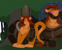  2018 adult_(lore) coiling disney duo felid feral fur hair hi_res hypnosis indian_python kaa_(jungle_book) lion male male/male mammal mind_control nude pantherine pecs python python_(genus) reptile ringed_eyes scales scalie simba_(the_lion_king) snake tacokurt tail the_jungle_book the_lion_king 