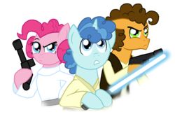  absurd_res alpha_channel blue_eyes blue_hair blue_lightsaber brown_hair cheese_sandwich_(mlp) clothed clothing crazynutbob_(artist) crossover earth_pony equid equine female feral friendship_is_magic fur green_eyes group gun hair han_solo hasbro hi_res holding_object holding_weapon horn horse jedi leia_organa lightsaber luke_skywalker male mammal melee_weapon my_little_pony mythological_creature mythological_equine mythology party_favor_(mlp) pink_hair pinkie_pie_(mlp) pony ranged_weapon simple_background star_wars sword unicorn weapon 