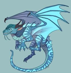  2017 aquatic_dragon blue_body blue_scales claws digital_media_(artwork) dragon feet female feral flying horn marine membrane_(anatomy) membranous_wings mythological_creature mythological_scalie mythology pencillcat reptile scales scalie seawing_(wof) simple_background smile snout solo tail talons teeth toes tsunami_(wof) watermark webbed_feet wings wings_of_fire 