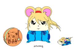  alternate_species blonde_hair blue_clothing blue_skinsuit clothing cricetid female feral fur hair hamster hamster_ball hamus hi_res mammal metroid mseadvanced1 multiple_poses nintendo ponytail pose rodent samus_aran skinsuit solo tight_clothing white_body white_fur 