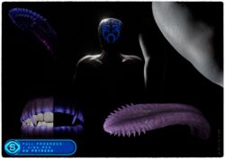  3d_(artwork) 8i_ll_lon alien architype_008_(transentience) blender_(artwork) blender_eevee close-up collection digital_media_(artwork) female glowing gums gums_(mouth) herm hi_res humanoid hybrid intersex silhouetted_body solo teeth texture tongue transentience unfinished 