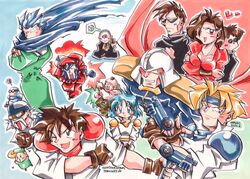  dr._brown general_gray gradient gradient_background green_(gunstar_heroes) gunstar_blue gunstar_heroes gunstar_red kain_(gunstar_heroes) kotaro_(gunstar_heroes) orange_(gunstar_heroes) pink_(gunstar_heroes) smash_daisaku yellow_(gunstar_heroes) 