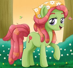  2015 dreadlocks earth_pony equid equine female feral friendship_is_magic hair hasbro hi_res horse mammal my_little_pony pony red_hair solo the-butcher-x tree_hugger_(mlp) 