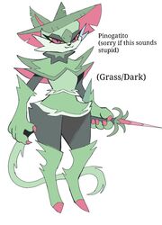  ambiguous_gender anthro anthrofied black_body black_fur claws digital_media_(artwork) fakemon felid feline fur generation_9_pokemon green_body green_fur hi_res holding_object knight leaf leaf_ears leaf_hair mammal melee_weapon nintendo pink_body pink_fur plant plant_hair pokemon pokemon_(species) pseudo_hair puppkittyfan1 simple_background solo sprigatito sword text warrior weapon 