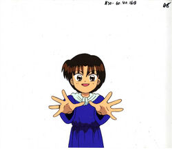  akazukin_chacha blue_robe dark_hair open_eyes shiine standing 