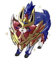  2019 ambiguous_gender big_eyes blep canid chibi clandestineknight crowned_shield_zamazenta daww feral generation_8_pokemon legendary_pokemon mammal nintendo pokemon pokemon_(species) quadruped solo sparkles tongue tongue_out young young_feral zamazenta 