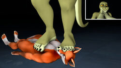  16:9 2023 3d_(artwork) 5_toes alexreindeer anthro anthro_on_anthro barefoot big_dom_small_sub canid canine claws curling_toes curvy_figure digital_media_(artwork) dominant dominant_female domination/submission duo feet female floor foot_domination foot_fetish foot_on_chest foot_on_face foot_on_head fox heavy hi_res humanoid_feet larger_female lizard looking_down male male/female mammal margret_stalizburg on_the_floor overweight plantigrade red_eyes reptile scalie size_difference smaller_male smug snake source_filmmaker_(artwork) standing_on_another step_pose stepped_on stepping_on_chest stepping_on_face stepping_on_head stomping submissive submissive_anthro submissive_male toe_claws toes trampling under_feet underfoot warfare_machine widescreen 