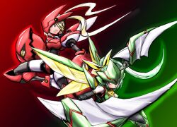  armor capcom claw claws personification pokemon rockman scizor scyther wings 