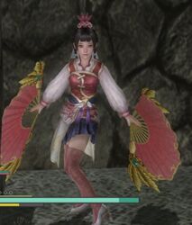  da_qiao legs photo_(object) picture shin_sangoku_musou weapon 