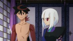  katanagatari screen_capture tagme togame yasuri_shichika 