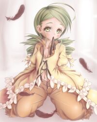  artist_request feathers green_eyes green_hair kanaria rozen_maiden 