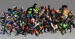  6+boys 6+girls albert_wesker amaterasu armor arthur avengers capcom captain_america chris_redfield chun-li crimson_viper crossover dante dante_(devil_may_cry) deadpool devil_may_cry doctor_doom dormammu dr_doom everyone felicia headband highres hulk iron_man jill_valentine magneto marvel marvel_vs._capcom marvel_vs._capcom_3 marvel_vs_capcom marvel_vs_capcom_3 modok morrigan_aensland multiple_boys multiple_girls nathan_spencer phoenix_(x-men) pose rockman rockman_dash ryuu_(street_fighter) she-hulk shuma_gorath spider-man storm storm_(x-men) sunglasses super-skrull trish trish_(devil_may_cry) tron_bonne vampire_(game) viewtiful_joe viewtiful_joe_(character) wallpaper wolverine x-23 x-men 