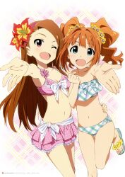  bikini cleavage minase_iori swimsuits takatsuki_yayoi the_idolm@ster 