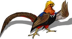  ambiguous_gender avian beak biped bird brown_body brown_feathers brown_tail_feathers brown_wings feathered_wings feathers feral imperatorcaesar leg_markings markings orange_body socks_(marking) solo tail tail_feathers wings 