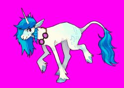  2022 absurd_res black_eyewear black_goggles blue_hooves blue_inner_ear blue_mane blue_tail closed_smile colored cutie_mark digital_drawing_(artwork) digital_media_(artwork) equid equine eyewear facial_piercing feathering female feral flockdog friendship_is_magic fur goggles hasbro hi_res hooves horn mammal mane mouth_closed multicolored_mane multicolored_tail my_little_pony mythological_creature mythological_equine mythology nose_piercing piercing purple_background purple_eyes quadruped raised_leg shaded side_view simple_background smile solo tail two_tone_mane unguligrade unicorn unicorn_horn vinyl_scratch_(mlp) walking white_body white_fur white_horn white_tail 