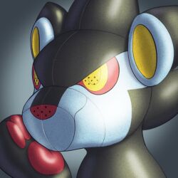  animate_inanimate black_body blue_body clothing generation_4_pokemon hand_on_chin icon inflatable latex latex_body latex_clothing latex_skinsuit living_inflatable low_res luxray mouthless multicolored_body nintendo pawpads paws pokemon pokemon_(species) pool_toy posexe red_pawpads seam_(sewing) simple_background skinsuit solo tight_clothing two_tone_body 