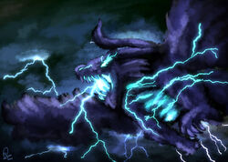  absurd_res air_creature cloud concept_art daranic dark_background digital_media_(artwork) digital_painting_(artwork) dragon electricity elemental_creature feral flying glowing glowing_eyes hi_res lightning living_cloud male mythological_creature mythological_scalie mythology scalie secrets_of_uncrom solo storm uncrom visha wings yenocwolf 