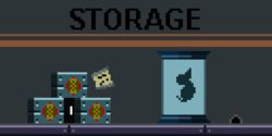  2:1 animated box container digital_media_(artwork) hole_in_wall nomis note pixel_(artwork) short_playtime storage_room unknown_species 