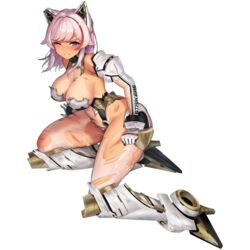  animal_ears armor armored_boots armpit_crease bare_shoulders battle_damage black_collar blue_eyes blush boots breasts broken_armor cat_ears clenched_teeth collar dark-skinned_female dark_skin defeat detached_sleeves english_text fake_animal_ears female full_body gloves gold_trim hair_intakes hand_on_ground highleg highleg_leotard highres injury lancer_mina large_breasts last_origin leotard looking_at_viewer mechanical_ears mechanical_parts medium_hair mel_(dodosae) multicolored_hair official_alternate_costume official_art one_eye_closed pantyhose pilot_suit pink_hair red_hair scratches see-through see-through_sleeves simple_background sitting skindentation solo streaked_hair tachi-e tail tan tanlines teeth thick_thighs thighs third-party_source torn_clothes torn_leotard torn_pantyhose torn_sleeves transparent_background two-tone_hair white_footwear white_gloves white_leotard yokozuwari 