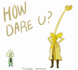  2d_animation alien alien_humanoid angry animated cartoon_network diamond_(gem_species) duo english_text gem_(species) humanoid humor jujuchor long_neck macro peridot_(gem_species) peridot_(steven_universe) short_playtime size_difference steven_universe text yellow_diamond_(steven_universe) 