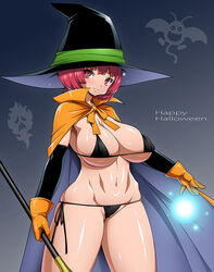  breasts commentary_request dracky dragon_quest dragon_quest_iii female mage_(dq3) onomeshin photoshop_(medium) short_hair solo swimsuit 