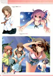  5_nenme_no_houkago asahina_mikuru bikini cleavage dress kantoku kimi_kiss kyon kyon&#039;s_sister mizusawa_mao nagato_yuki suzumiya_haruhi suzumiya_haruhi_no_yuuutsu swimsuits 