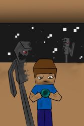  brown_eyes dazko disintegrate enderman glass male materialization microsoft minecraft mojang nightmare_fuel not_furry peal red_eyes scary steve_(disambiguation) what window xbox_game_studios 