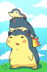  cyndaquil no_humans pokemon quilava typhlosion 