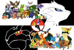  1boy aipom bayleef beedrill buizel butterfree charizard corphish gible glalie gliscor heracross infernape kingler larvitar lolicon muk noctowl oshawott pidgeot pidove pikachu pokemon pokemon_(anime) pokemon_(game) pokemon_bw primeape quilava reshiram satoshi_(pokemon) sceptile scraggy sewaddle snivy snorlax squirtle staraptor swellow tauros tepig torkoal torterra totodile zekrom 