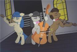  2012 better_version_at_source black_hair blue_hair bow_tie bowed_string_instrument brown_body brown_fur brown_hair cello closed_eyes cutie_mark equid equine female fence feral friendship_is_magic fur grey_body grey_fur group hair hasbro horse icaron lentoto male mammal musical_instrument my_little_pony octavia_(mlp) outside pony string_instrument violin window yellow_body yellow_fur 