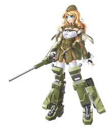  bad_id bad_pixiv_id belt blonde_hair blue_eyes bzs_(kage_no_shinobu) commentary_request copyright_request female fingerless_gloves gloves gun highres long_hair mecha_musume military military_uniform photoshop_(medium) solo soviet star_(symbol) t-50_tank thighhighs uniform weapon 