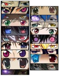  6+boys 6+girls allen_walker code_geass d.gray-man fukuji_mihoko heterochromia inu_x_boku_ss katanagatari katekyo_hitman_reborn! kuroshitsuji lelouch_vi_britannia lyrical_nanoha mahou_shoujo_lyrical_nanoha mahou_shoujo_lyrical_nanoha_strikers miketsukami_soushi multiple_boys multiple_girls rokudou_mukuro rozen_maiden saki_(manga) suiseiseki togame vivio 