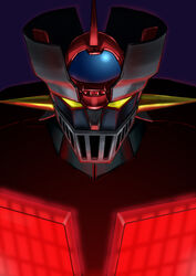  close-up commentary_request highres mazinger_(series) mazinger_z mazinger_z_(mecha) mecha nana_g no_humans photoshop_(medium) robot shin_mazinger_shougeki!_z-hen simple_background solo super_robot 