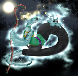  duo female floating ghost ghost_neopet goople hissi_(neopets) jumpstart_games neopet_(species) neopets night petpet_(neopets) reptile scalie snake spirit star the13thblackcat 