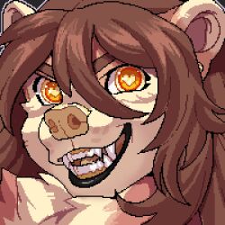  adobe_photoshop_(artwork) anthro bear black_lips chibi cyberhound digital_media_(artwork) hypnosis hypnotic_eyes icon illustration lips low_res male mammal mind_control pixel_(artwork) portrait solo thumbnail 