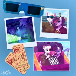  amusement_park amusement_ride anthro canid canine chess creamy_roux duo eclipse emberfox female fennec_fox flashlight fox ghost hair hi_res lake lux_forest luxforest mammal mouse murid murine photo polaroid purple_body purple_hair rodent roller_coaster spirit trans_(lore) true_fox white_body 