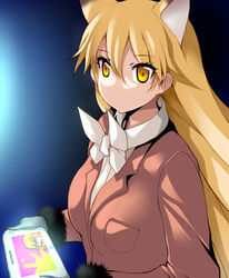  animal_humanoid big_breasts blonde_hair bow_(feature) bow_tie breasts canid canid_humanoid canine canine_humanoid cephalopod cephalopod_humanoid clothed clothing controller crossover dipstick_ears ear_markings ezo_red_fox_(kemono_friends) female fox_humanoid game_controller gloves hair handwear holding_object humanoid inkling inner_ear_fluff kemono_friends long_hair mammal mammal_humanoid marine marine_humanoid mollusk mollusk_humanoid multicolored_ears nintendo nintendo_controller solo splatoon suit tsukasawa_takamatsu tuft wii_u wii_u_gamepad yellow_eyes 