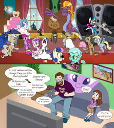  2015 absurd_res alicorn applejack_(mlp) arthropod asinus blue_body blue_fur blush bodily_fluids bonbon_(mlp) brown_body brown_feathers changeling cranky_doodle_donkey_(mlp) crying daughter_(lore) derpy_hooves doctor_whooves_(mlp) donkey doublewbrothers earth_pony english_text equid equine eyewear father_(lore) father_and_child_(lore) father_and_daughter_(lore) feathered_wings feathers featherweight_(mlp) female feral fluttershy_(mlp) friendship_is_magic fur glasses grey_body grey_feathers group hair hasbro hi_res hooves horn horse human insect_wings lyra_heartstrings_(mlp) male mammal matilda_(mlp) mayor_mare_(mlp) multicolored_hair my_little_pony mythological_creature mythological_equine mythology octavia_(mlp) parent_(lore) parent_and_child_(lore) parent_and_daughter_(lore) pegasus pink_body pink_feathers pinkie_pie_(mlp) pony princess_cadance_(mlp) princess_celestia_(mlp) princess_luna_(mlp) purple_body purple_fur purple_hair queen_chrysalis_(mlp) rainbow_dash_(mlp) rarity_(mlp) scared sea_serpent shining_armor_(mlp) steven_magnet_(mlp) tears text tongue tongue_out twilight_sparkle_(mlp) two_tone_hair unicorn vinyl_scratch_(mlp) wings 