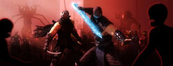  2boys 3d 4girls absurdres army bad_deviantart_id bad_id battle bi-han black_eyes blender_(medium) blue_eyes blue_theme christie_(doa) commentary crossover dead_or_alive demon english_commentary fingerless_gloves gloves glowing glowing_eyes helmet highres jade_(mortal_kombat) katana kitana lightning lonefirewarrior male_focus mask mortal_kombat_(series) mortal_kombat_9 multiple_boys multiple_girls muscular muscular_male ninja ninja_gaiden no_pupils pale_skin photoshop_(medium) raiden_(mortal_kombat) ryu_hayabusa scarf shadow sheath source_filmmaker_(medium) sub-zero sword weapon 