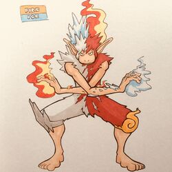  2018 5_toes alternate_color alternate_species ambiguous_gender anthro arm_tuft athletic athletic_ambiguous athletic_anthro biped black_eyes crossed_arms crossover crotch_tuft elemental_creature elemental_manipulation english_text fakemon feet fighting_pose fire fire_creature fire_manipulation firefightdex flaming_hair front_view full-length_portrait fur furrification generation_4_pokemon genetic_chimerism hi_res humanoid_feet humanoid_hands hybrid ice ice_creature ice_manipulation infernape looking_at_viewer magic_user mammal marco_fanjul marker_(artwork) mineral_fauna mixed_media multicolored_body multicolored_fur my_hero_academia nintendo nude pen_(artwork) plantigrade pokemon pokemon_(species) portrait pose primate pseudo_hair red_body red_fur shadow shoulder_tuft simple_background smile smirk smug solo split_color split_color_hair spread_legs spreading standing tan_body tan_skin text todoroki_shouto toes toony traditional_media_(artwork) tuft two_tone_body two_tone_fur white_background white_body white_fur wide_stance 