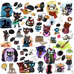  1:1 2017 absolutely_everyone alligator alligatorid american_opossum angus_delaney anthro armor aunt_molly_(nitw) axe backwards_baseball_cap backwards_hat baseball_bat baseball_cap bat_(object) battle_axe bea_santello bear blood blue_body blue_fur bodily_fluids bombshell_(nitw) bone book boots bottomwear bowed_string_instrument brown_body brown_fur bruce_(nitw) candy_borowski canid canine casey_hartley chair cloak clothed clothing cole_(nitw) container cough_syrup crocodile crocodilian crocodylid cup cups_on_ears dark_body dark_fur demontower dessert digital_drawing_(artwork) digital_media_(artwork) domestic_cat doughnut dress drum dynamite eide_(nitw) electronics explosives felid feline felis female food footwear fox fur furniture genital_fluids goatanimedatingsim gregg_lee group guitar hat head_tuft headgear headwear helmet hi_res hoodie knife large_group leaf looking_aside lori_meyers mae_borowski male mammal markings marsupial medicine melee_weapon menstruation microphone miner_helmet mouse murid murine musical_instrument musical_note night_in_the_woods notched_ear on_model orange_clothing orange_shirt orange_topwear palecat pants pastor_karen pastry paws percussion_instrument period_joke pierogi pizza playing_drum playing_guitar playing_music plucked_string_instrument procyonid raccoon red_eyes reptile rodent scalie scarf scratching selmers_ann_forrester sharkle_(nitw) shirt silhouette silhouetted_body singing skeleton skull slightly_chubby stan_borowski star string_instrument sweat sweatdrop sword tombstone topwear trash_can trash_king_rabies tuft violin virginia_opossum weapon whisker_markings white_body white_fur witchdagger yellow_body yellow_fur yellow_sclera 