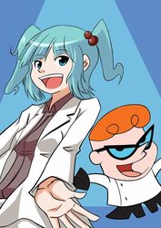  &aring;&rsaquo;&sect;&aring;&hellip;&scaron;&auml;&cedil;&raquo;&aring;&cedil;&shy; 1boy ???? bad_id blue_hair crossover dexter dexter&#039;s_laboratory female kawashiro_nitori orange_hair touhou younger 