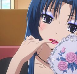  finger_on_lips finger_to_lips kawashima_ami lipstick makeup mirror nail_polish photoshop toradora! 