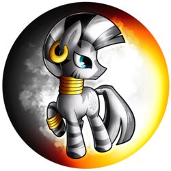  1:1 2016 absurd_res alpha_channel black_hair blue_eyes cutie_mark digital_media_(artwork) ear_piercing equid equine female feral flamevulture17 friendship_is_magic hair hasbro hi_res hooves mammal mane multicolored_mane my_little_pony piercing raised_leg ring solo standing two_tone_mane white_hair zebra zecora_(mlp) 