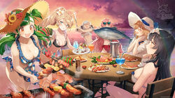  animal anthro aqua_eyes beach bikini black_hair blonde_hair blush braids brown_hair clouds drink fish flowers food fruit g28_(girls_frontline) g36_(girls_frontline) girls_frontline gloves gray_hair green_hair group hat headband knife long_hair necklace ntw-20_(girls_frontline) orange_eyes pink_eyes pink_hair ponytail qbz-95_(girls_frontline) rainbow sake short_hair sky spas-12_(girls_frontline) springfield_(girls_frontline) sunglasses sunset swimsuit tagme_(artist) water watermelon yellow_eyes 