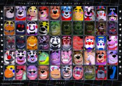  ambiguous_gender animatronic anthro avian balloon_boy_(fnaf) ballora_(fnafsl) beak bear beard beaver bird black_body black_fur black_nose black_sclera bonnie_(fnaf) bow_tie brown_body brown_fur buckteeth canid canine chica_(fnaf) chicken circus_baby_(fnaf) clothing clown_makeup clown_nose cupcake_(fnaf) digital_media_(artwork) el_chip_(fnaf) elephant elephantid english_text ennard_(fnafsl) exposed_endoskeleton eye_patch eyebrows eyewear faceless facial_hair five_nights_at_freddy&#039;s five_nights_at_freddy&#039;s_2 five_nights_at_freddy&#039;s_3 five_nights_at_freddy&#039;s_4 fox foxy_(fnaf) freddy_(fnaf) freddy_fazbear&#039;s_pizzeria_simulator freddynsfwgay front_view frown funtime_chica_(fnaf) funtime_foxy_(fnafsl) funtime_freddy_(fnafsl) fur galliform gallus_(genus) glowing glowing_eyes gold_(metal) gold_tooth green_body green_eyes green_fur group hair happy_frog_(fnaf) hat head_tuft headgear headwear helpy_(fnaf) human humanoid jack-o-chica_(fnaf) jj_(fnaf) lagomorph lefty_(fnaf) leporid long_ears looking_at_viewer machine male mammal mangle_(fnaf) marionette_(fnaf) molten_freddy_(fnaf) mr._hippo_(fnaf) muscular muscular_male music_man_(fnaf) nedd_bear_(fnaf) nightmare_(fnaf) nightmare_balloon_boy_(fnaf) nightmare_bonnie_(fnaf) nightmare_foxy_(fnaf) nightmare_fredbear_(fnaf) nightmare_freddy_(fnaf) nightmare_mangle_(fnaf) nightmarionne_(fnaf) old_man_consequences_(fnaf) open_mouth orville_elephant_(fnaf) phantom_freddy_(fnaf) phantom_mangle_(fnaf) phasianid phone_guy_(fnaf) pigpatch_(fnaf) pink_eyes pink_hair portrait proboscidean purple_body purple_hair rabbit red_body red_fur red_tongue robot robot_humanoid rockstar_bonnie_(fnaf) rockstar_chica_(fnaf) rockstar_foxy_(fnaf) rockstar_freddy_(fnaf) rodent rosy_cheeks rule_63 scottgames scrap_baby_(fnaf) scraptrap_(fnaf) sharp_teeth simple_background sister_location smile sombrero springtrap_(fnaf) sunglasses teeth text thick_eyebrows tongue toy_bonnie_(fnaf) toy_chica_(fnaf) toy_freddy_(fnaf) trunk tuft tusks ursine watermark whiskers white_body white_fur withered_bonnie_(fnaf) withered_chica_(fnaf) withered_golden_freddy_(fnaf) yellow_body yellow_fur 