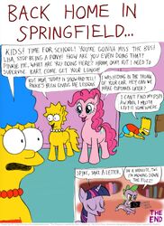 alternate_species bart_simpson comic crossed_legs crossover cutie_mark dialogue dragon earth_pony electronics english_text equid equine female feral friendship_is_magic fur game_console gaming group hair handheld handheld_console hasbro holding_console holding_object holding_psp horn horse kinkyturtle lisa_simpson male mammal marge_simpson multicolored_hair my_little_pony mythological_creature mythological_equine mythological_scalie mythology pink_body pink_fur pinkie_pie_(mlp) playing_video_game playstation playstation_console playstation_portable ponification pony psp_console purple_hair scalie sony_corporation sony_interactive_entertainment spike_(mlp) tail text the_simpsons twilight_sparkle_(mlp) two_tone_hair unicorn what_has_magic_done